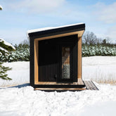 Outdoor Traditional Cedar Sauna with Porch – Up to 3 Persons